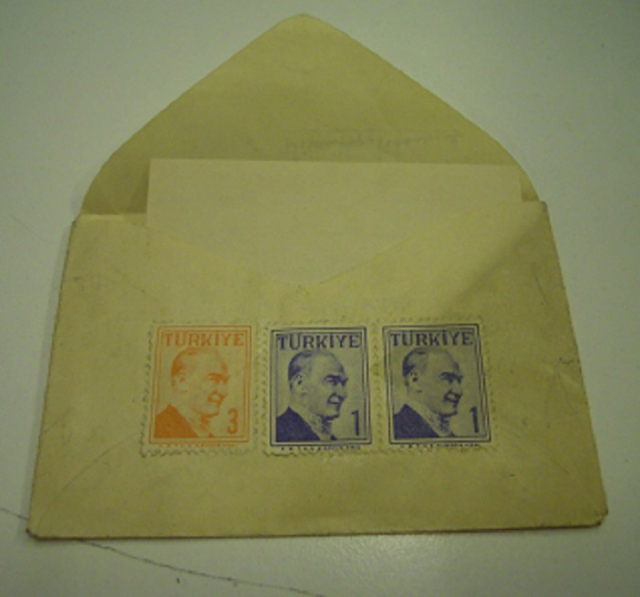 MAKARNA REKLAMLI KAYSERİ PULLU TEBRİK KARTI