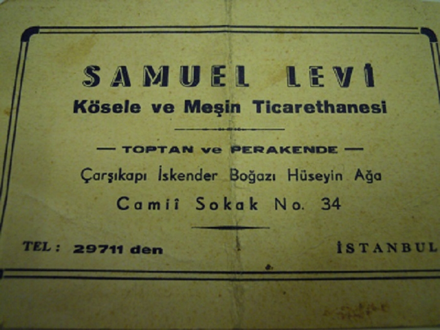 SAMUEL LEVİ KARTVİZİT