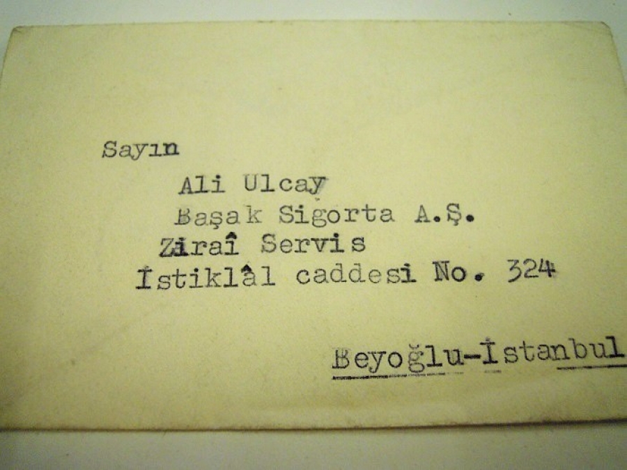 SAYIN ALİ ULCAY ZARF 