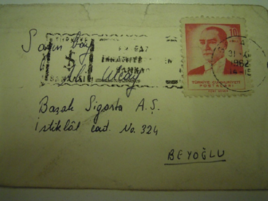 SAYIN BAY ALİ ULCAY ZARF