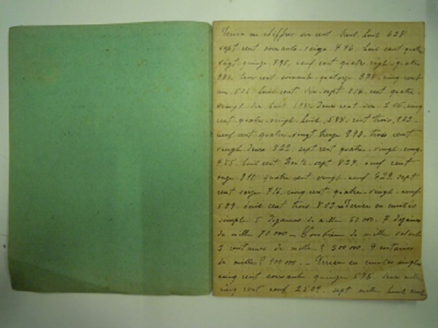 ANGELA DERVİCHİYAN A AİT YAZILI DEFTER 