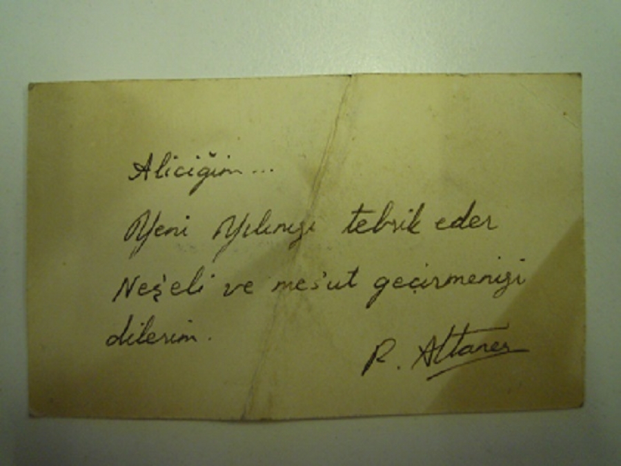 RÜŞTÜ ALTANER KARTVİZİT 