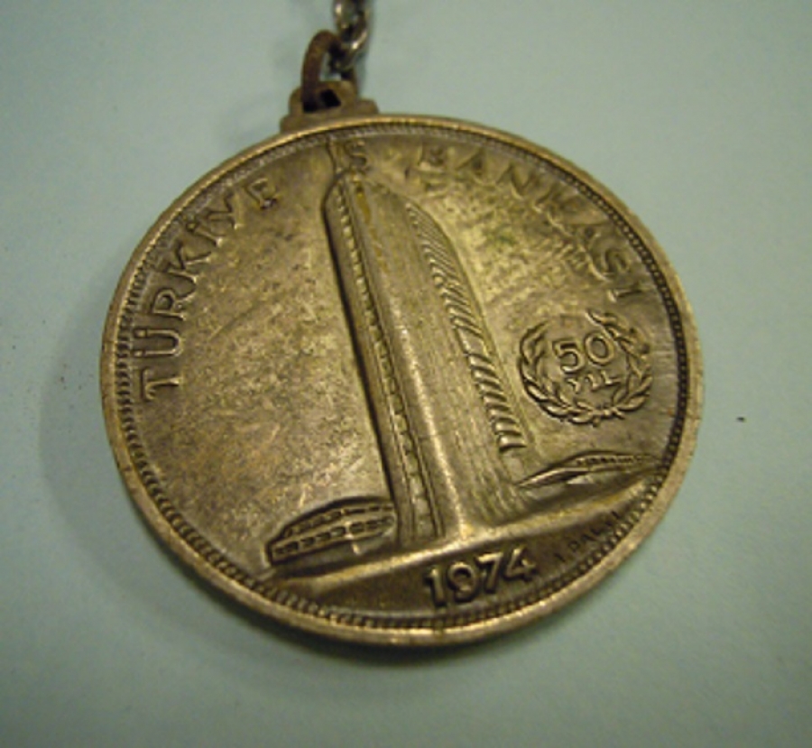 TÜRKİYE İŞ BANKASI 1924 50 YIL 1974 ANAHTARLIK