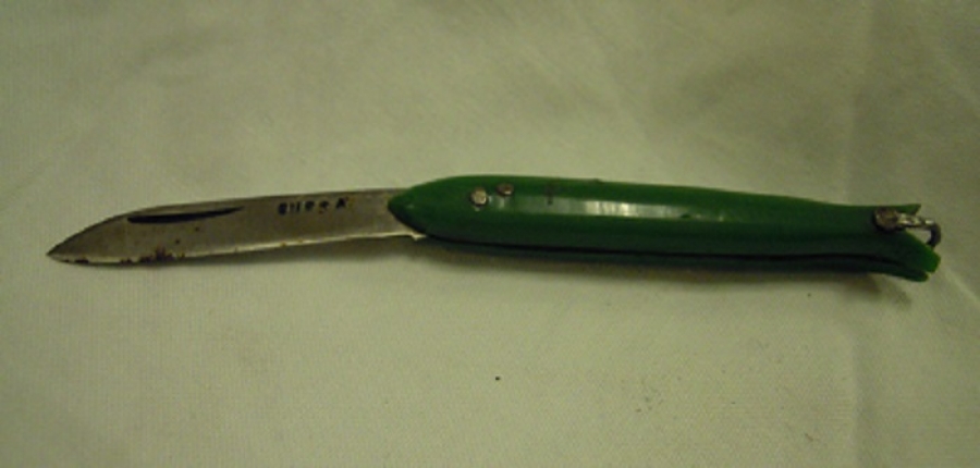 BURSA YEŞİL BALIK ŞEKLİNDE ÇAKI