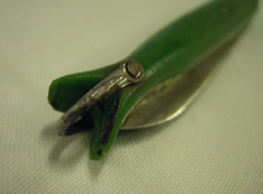 BURSA YEŞİL BALIK ŞEKLİNDE ÇAKI