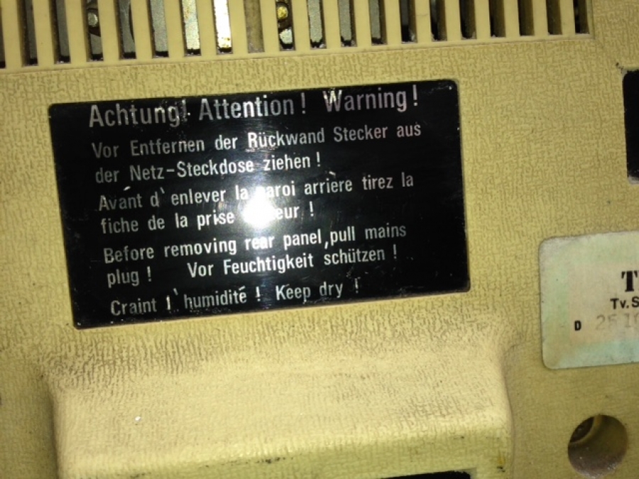 P 701 53301 TELEVİZYON  LOEWE-OPTA SİYAH BEYAZ 1973 ALMAN 