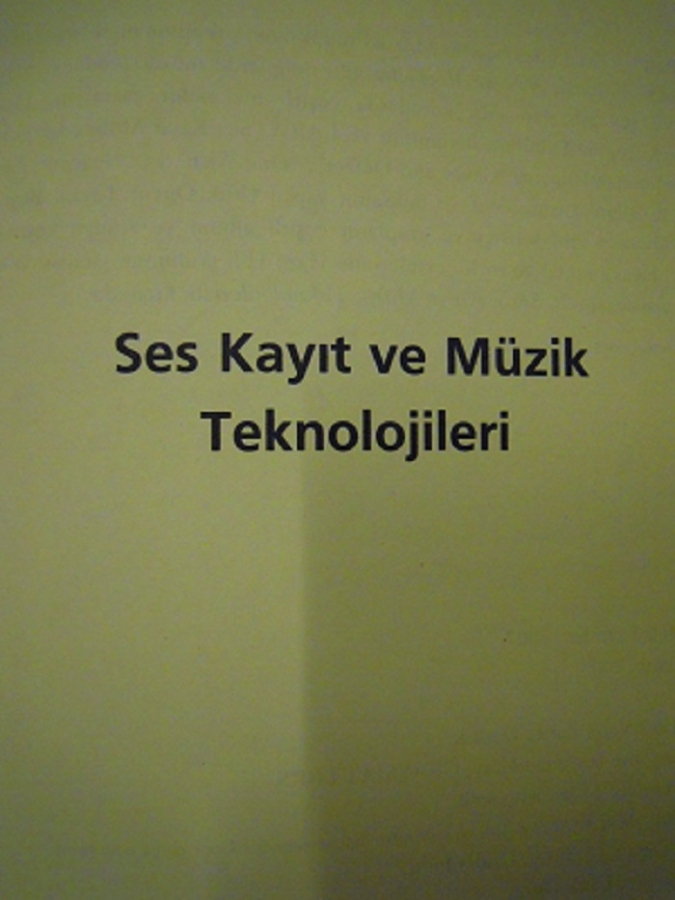 SES KAYIT VE MÜZİK TEKNOLOJİLERİ UFUK ÖNEN 