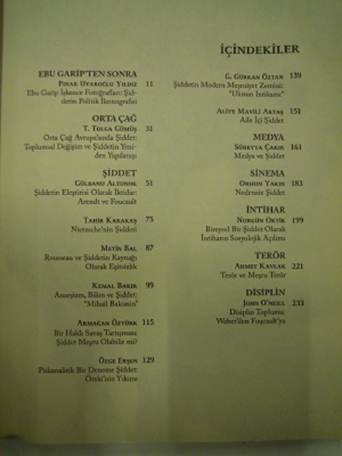 DOĞU BATI DÜŞÜNCE DERGİSİ . YIL : 10. SAYI: 43. KASIM, ARALIK, OCAK 2007 -08 . ISSN : 1303 - 7242 