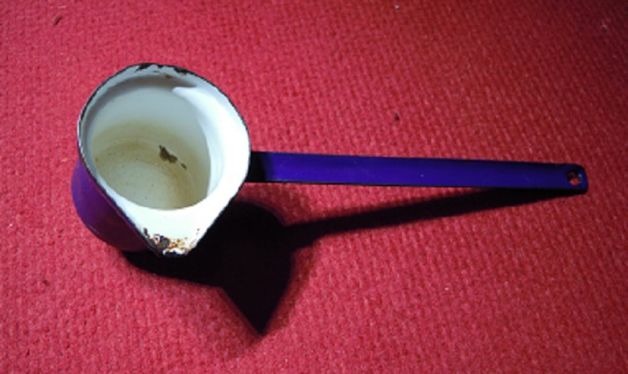 EMAYE TİRYAKİ TEK FİNCAN KAHVE CEZVE 