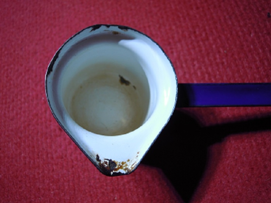 EMAYE TİRYAKİ TEK FİNCAN KAHVE CEZVE 