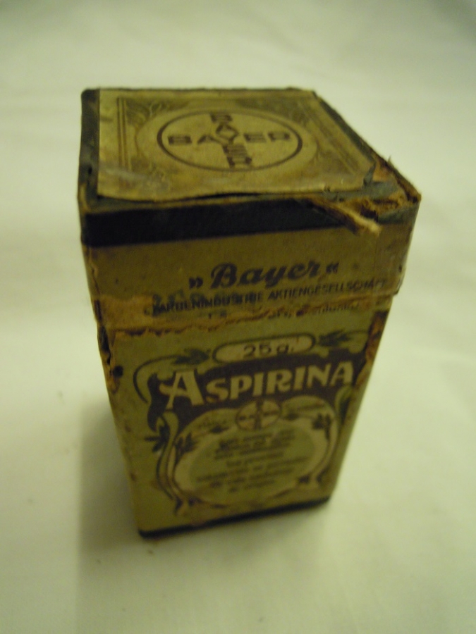 BAYER ASPIRIN KARTON KUTU 25 GR  ALMAN 4 DİLDE ACIKLAMALI