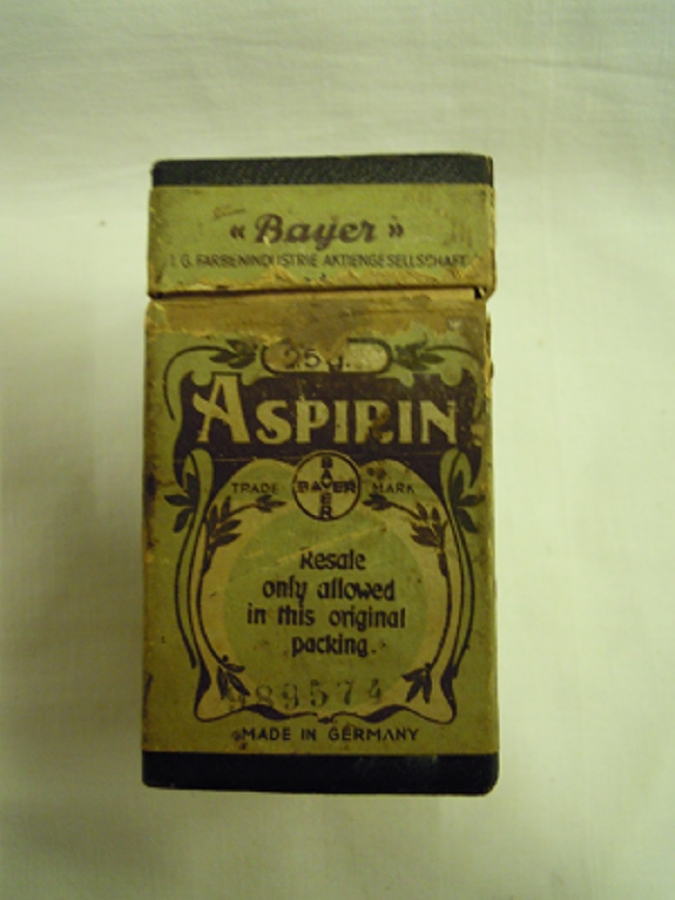 BAYER ASPIRIN KARTON KUTU 25 GR  ALMAN 4 DİLDE ACIKLAMALI