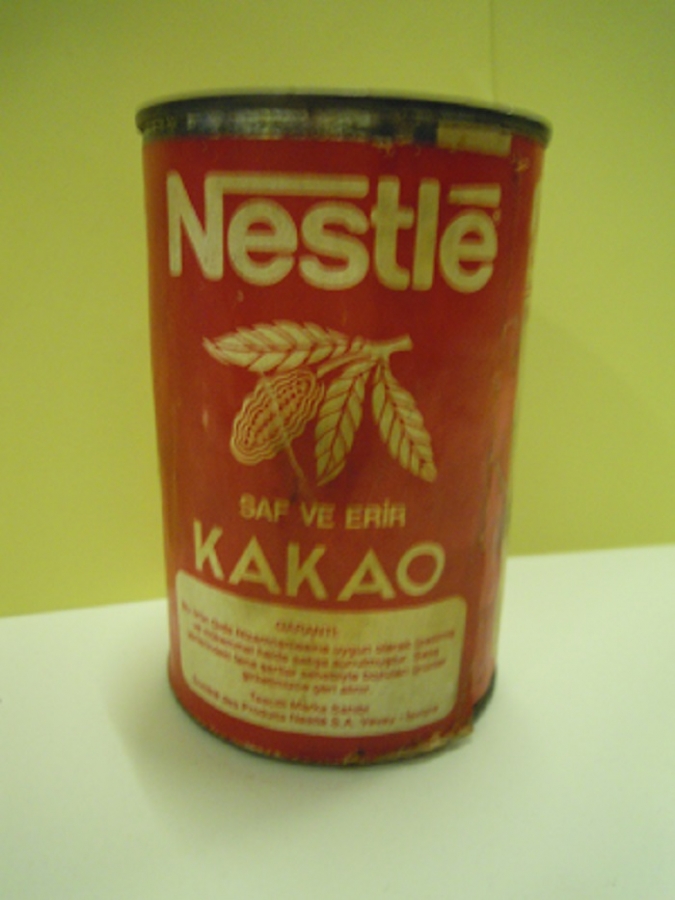 NESTLE SAF VE ERİR KAKAO TENEKE BOŞ KUTU