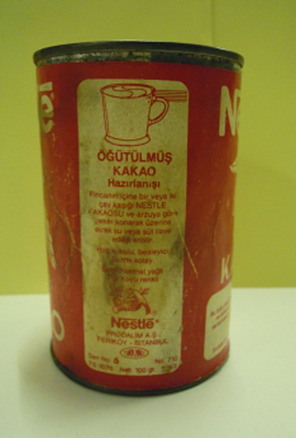 NESTLE SAF VE ERİR KAKAO TENEKE BOŞ KUTU