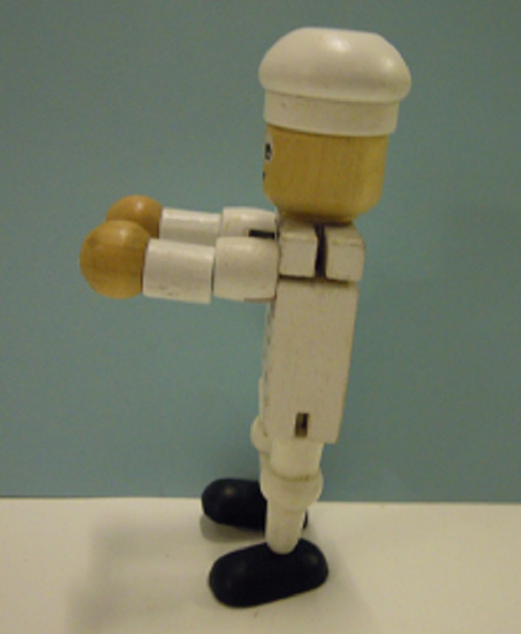 THY TÜRK HAVA YOLLARI LOGOLU PARÇALARA BÖLÜNEN HAREKETLİ AHŞAP EL BOYAMA  TURKISH AIRLINES OYUNCAK UCAN AŞCI ŞEF