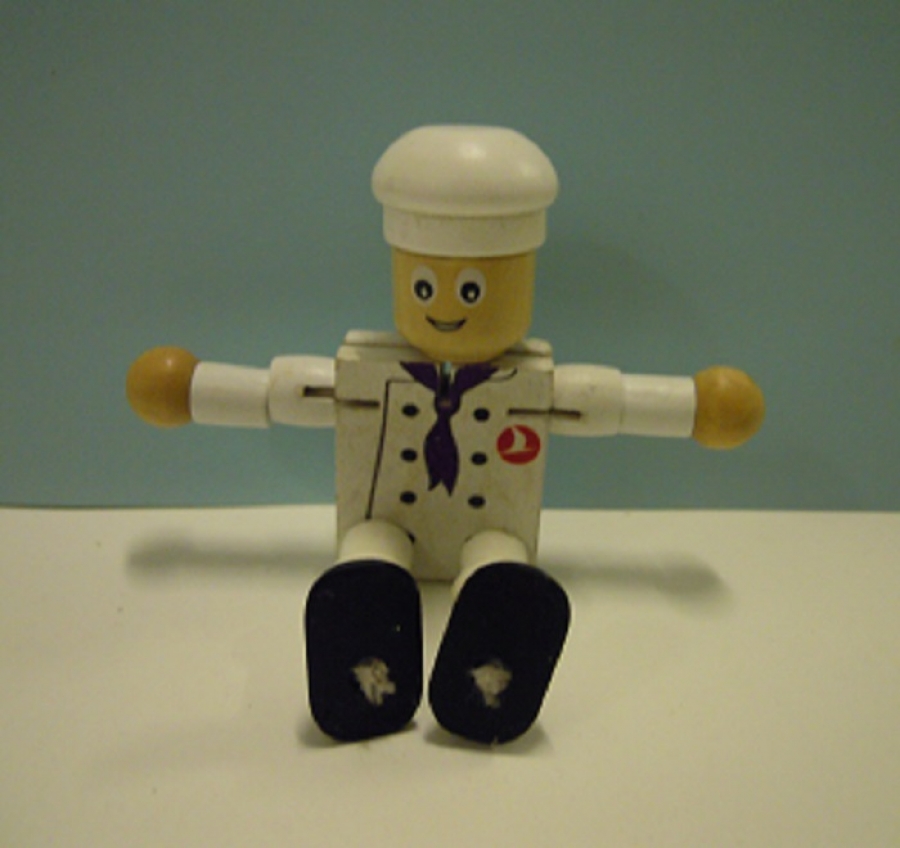 THY TÜRK HAVA YOLLARI LOGOLU PARÇALARA BÖLÜNEN HAREKETLİ AHŞAP EL BOYAMA  TURKISH AIRLINES OYUNCAK UCAN AŞCI ŞEF