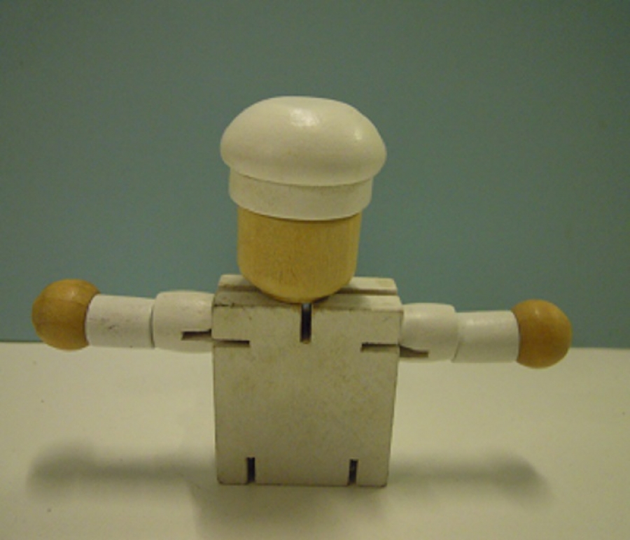 THY TÜRK HAVA YOLLARI LOGOLU PARÇALARA BÖLÜNEN HAREKETLİ AHŞAP EL BOYAMA  TURKISH AIRLINES OYUNCAK UCAN AŞCI ŞEF