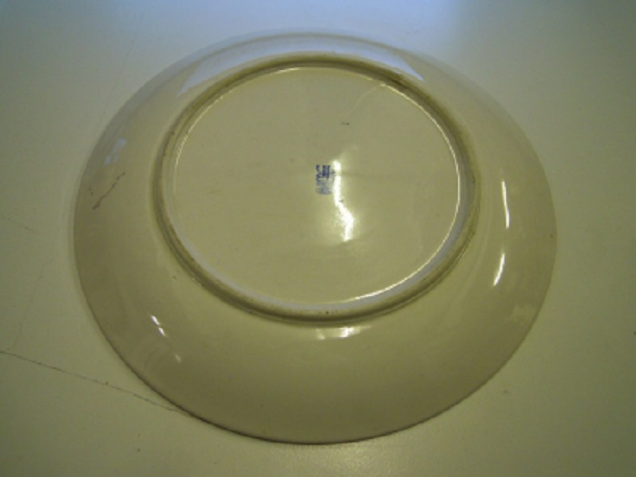 SÜMERBANK YILDIZ PORSELEN SANAYİİ TÜRK MALI EL YAPIM TÜRK MOTİFLİ CEREZLİK İKRAMLIK TABAK