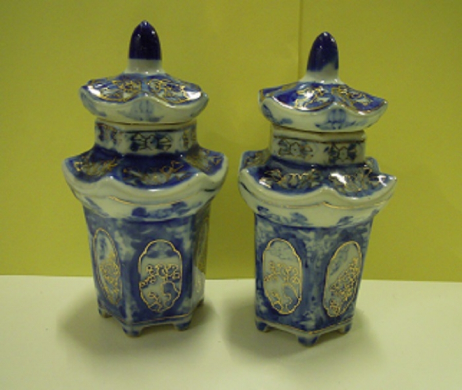 KAPAKLI PORSELEN EL BOYAMA 2 ADET 