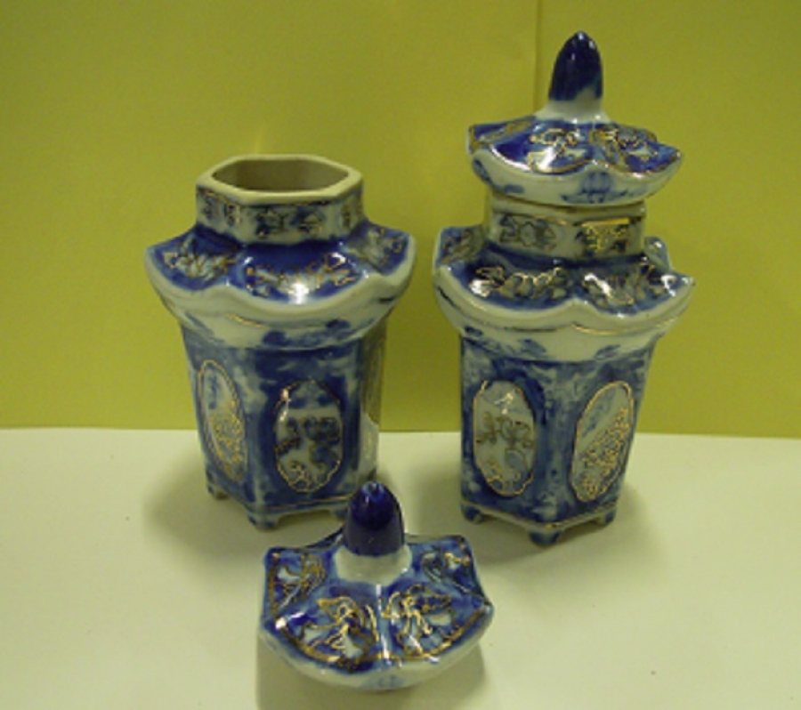 KAPAKLI PORSELEN EL BOYAMA 2 ADET 