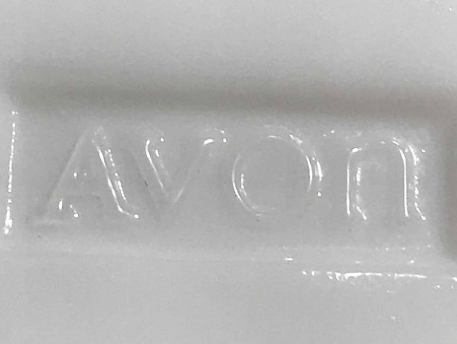 BEYAZ KAPAKLI OPALİN GÜVERCİN FORM AVON KIREM KABI 