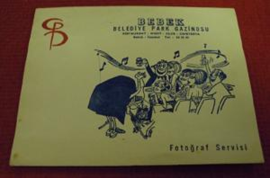 BEBEK BELEDİYE PARK GAZİNOSU RESTAURANT - NIGHT CLUB - CAFETERYA BEBEK - İSTANBUL 22.2. 1970 