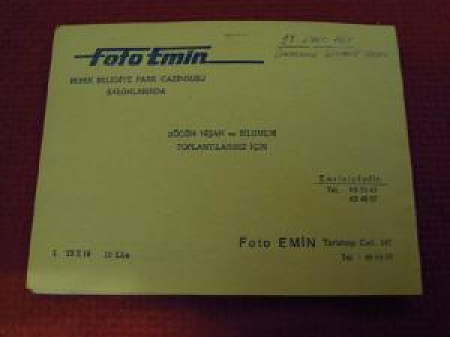 FOTO EMİN BEBEK BELEDİYE GAZİNOSU 27 MART 1969 SİYAH BEYAZ ANI FOTOĞRAFI 