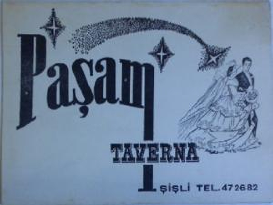 İSTANBUL ŞİŞLİ PAŞAM TAVERNA ANI FOTOĞRAFI SİYAH BEYAZ 