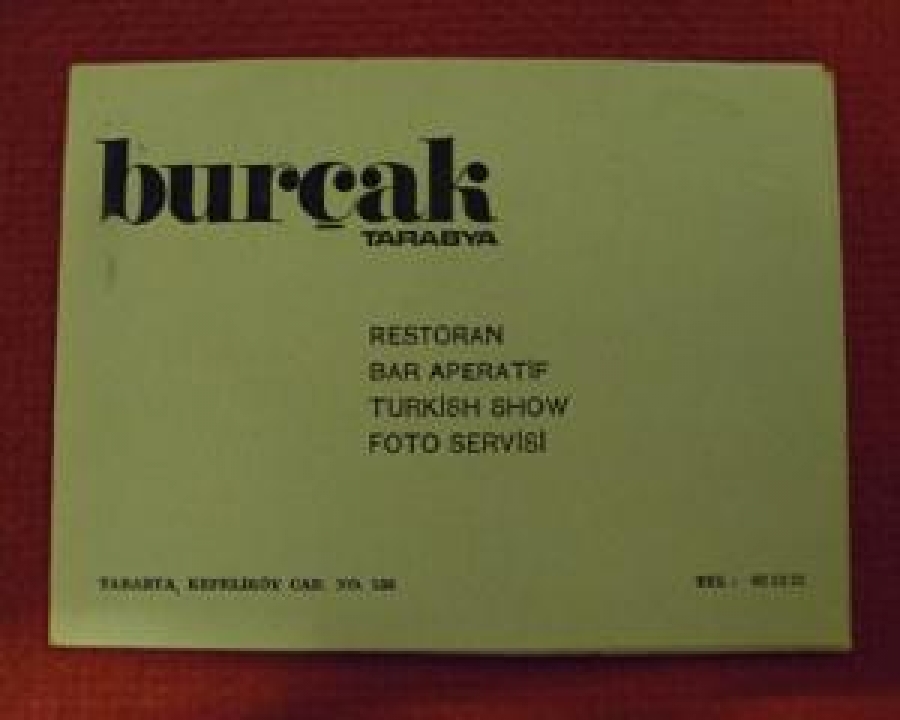 KARTON KAPAKLI SİYAH BEYAZ ANI FOTOGRAFI BURÇAK TARABYA RESTORAN BAR APERATİF TÜRKİSH SHOW FOTO SERVİSİ TARABYA, KEFELİKÖY CAD. NO. 156 