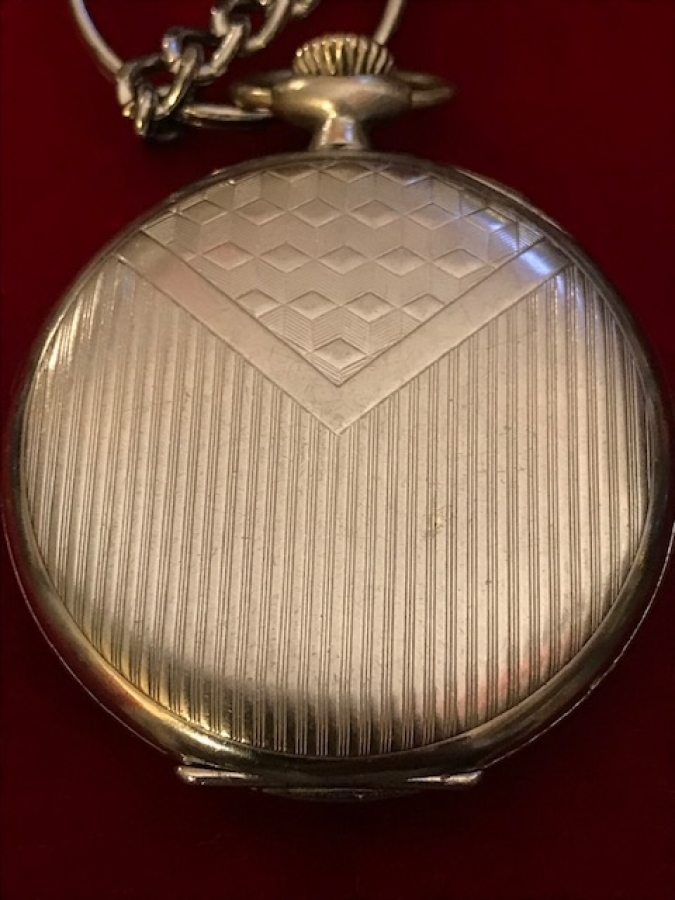 MEKANİK KURMALI AERA FRANSIZ  EMAYE KADRAN CİFT KAPAKLI PİRİNC SARI TAŞLI MAKİNE SORUNSUZ KÖSTEKLİ CEP SAATİ