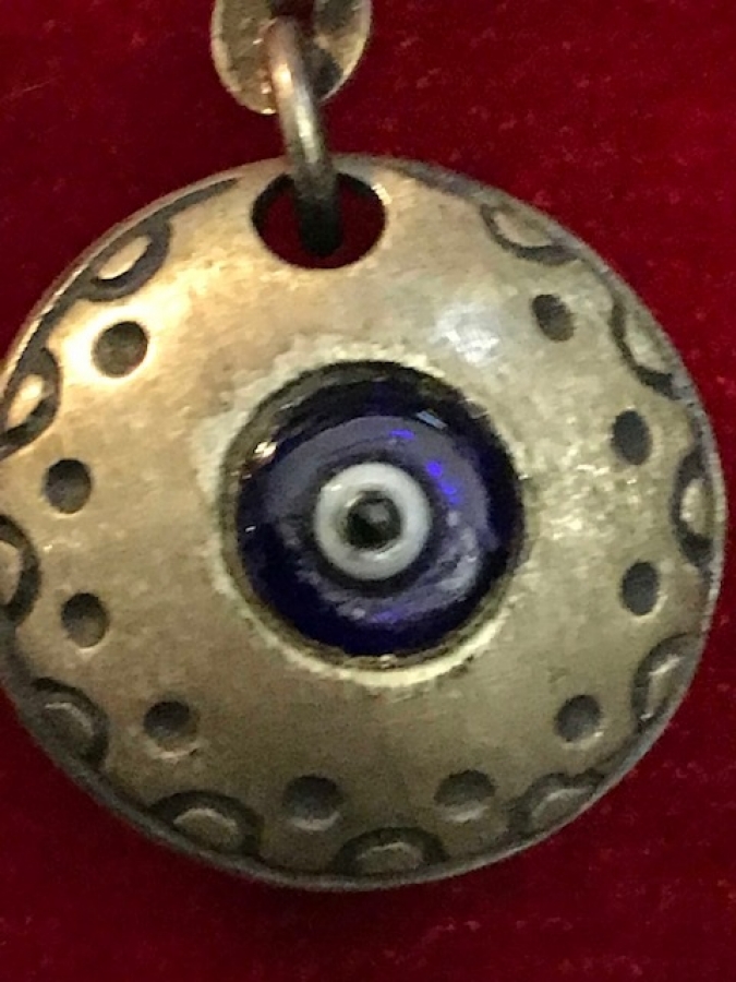 KOMPLE GÜMÜŞ ANAHTARLIK NAZAR BONCUKLU