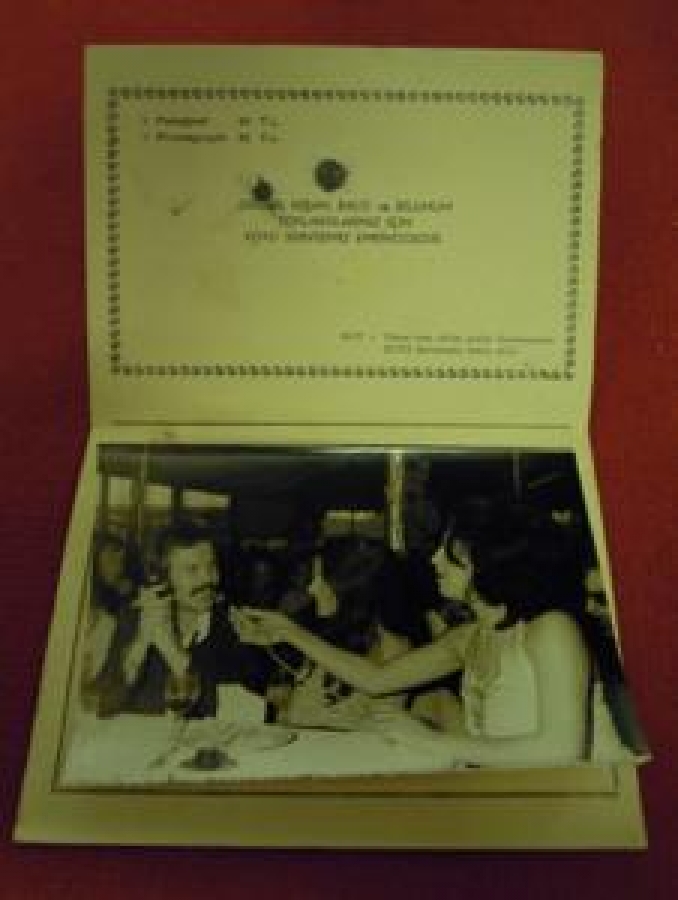 URCAN CANLI BALIK GAZİNOSU SARIYER 28 KASIM 1971 KARTON KAPAKLI SİYAH BEYAZ ANI FOTOĞRAFI 