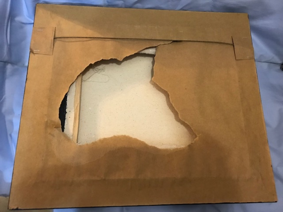 İBRAHİM TAYFUR İMZALI TUAL ÜZERİ YAGLI BOYA CALIŞMA FİGURLU KOMPOZİSYON