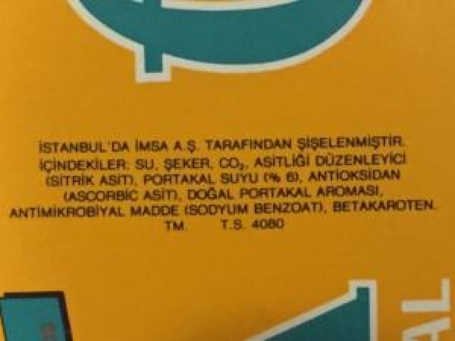 ELVAN PORTAKAL ETİKETİ KULLANILMAMIŞ