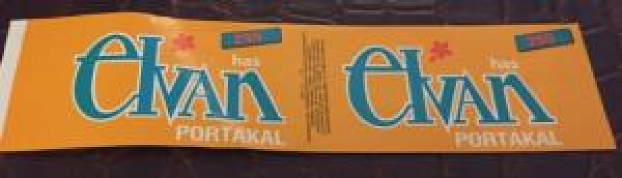 ELVAN PORTAKAL ETİKETİ KULLANILMAMIŞ