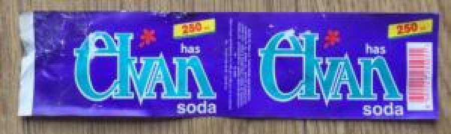 ELVAN SODA ETİKETİ 250 cc KULLANILMAMIŞ