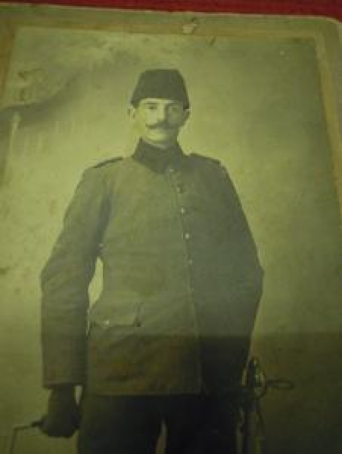 MÜHÜRLÜ KABİN FOTOĞRAF OSMANLI SİYAH BEYAZ FOTOĞRAF 