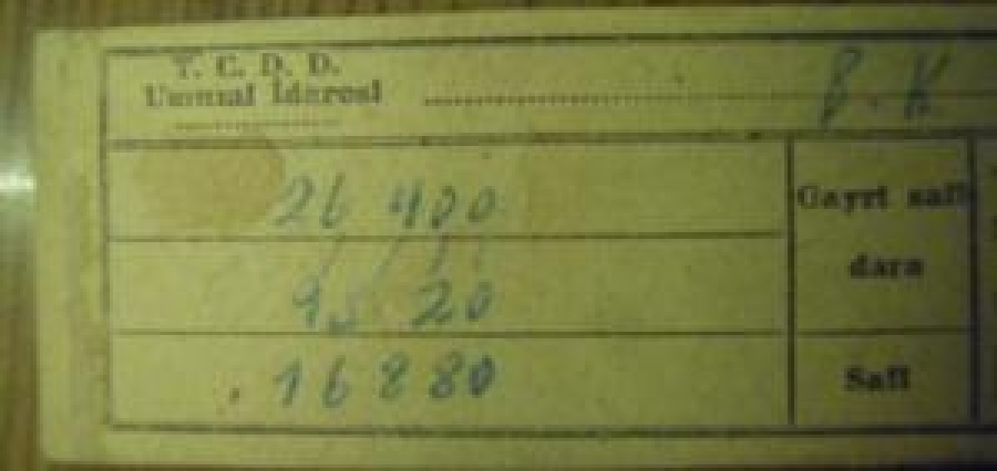 BİLECİK 3.10.1931 TİCARİYE AMBARI MAKBUZU