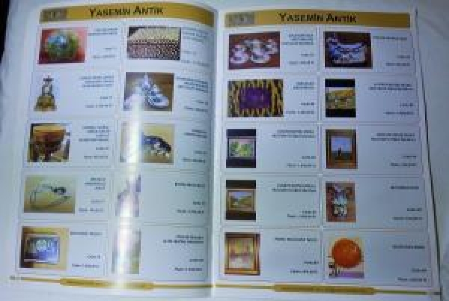 YASEMİN ANTİK MÜZAYEDE KATALOĞU RENKLİ KUŞE KAĞIT 2014 