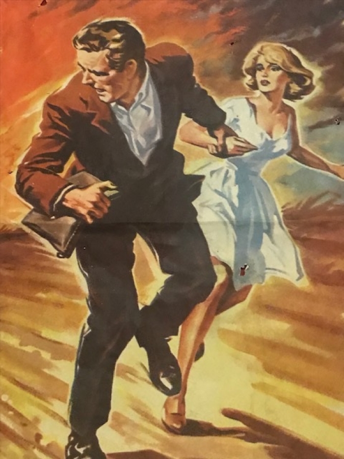 SİNEMA AFİŞİ EL CİZİM RENKLİ OFSET BASKI UNUTULAN YILLAR