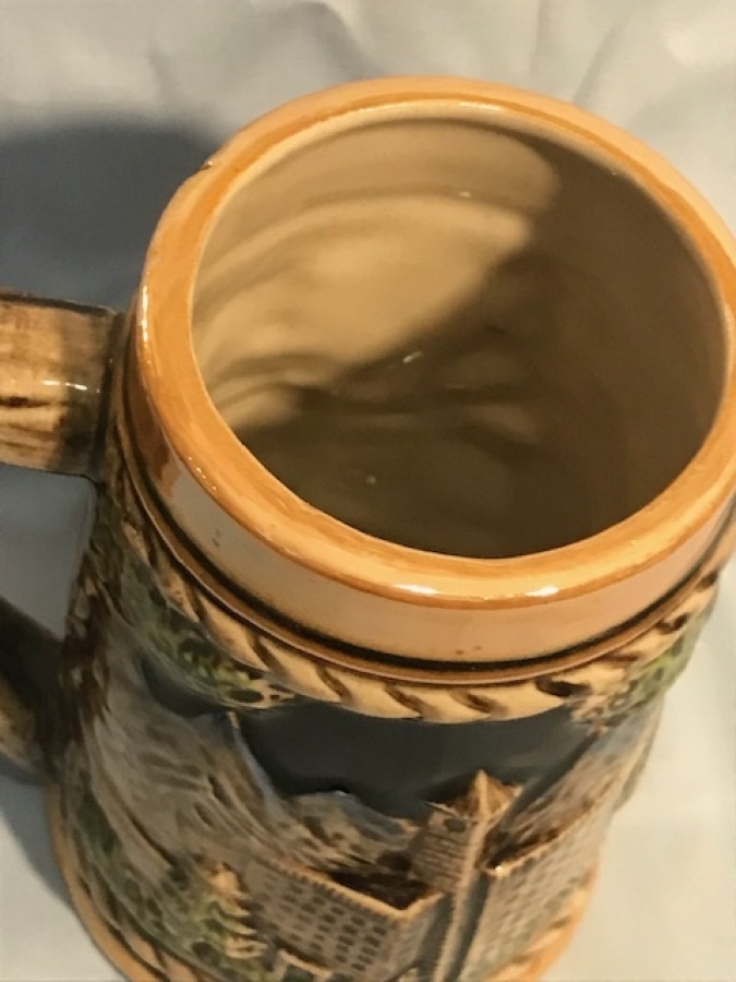 TANKART KUPA SIRLI SERAMİK ÜZERİ RENKLİ KABARTMA ROLYEFT FESTİVAL BİRA BARDAK