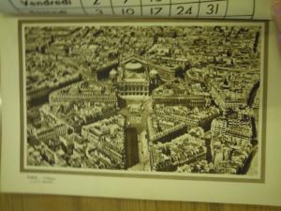 1953 YILIN TAKVİMİ AYLIK YAPRAK SİYAH BEYAZ 