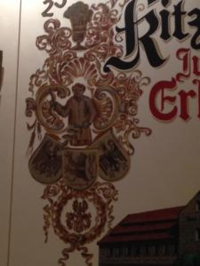 RİTZMANN'S MİRROR ADVERTİSEMENT CAM ALTI AYNA REKLAM BİRA KENDİ ORJİNAL ÇERÇEVESİNDE 