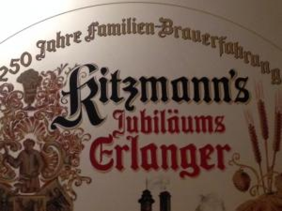 RİTZMANN'S MİRROR ADVERTİSEMENT CAM ALTI AYNA REKLAM BİRA KENDİ ORJİNAL ÇERÇEVESİNDE 