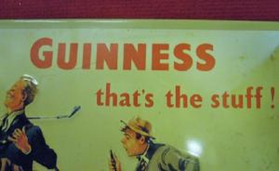 GUINNESS THAT'S THE STUFF ! REKLAM TENEKE TABELA 