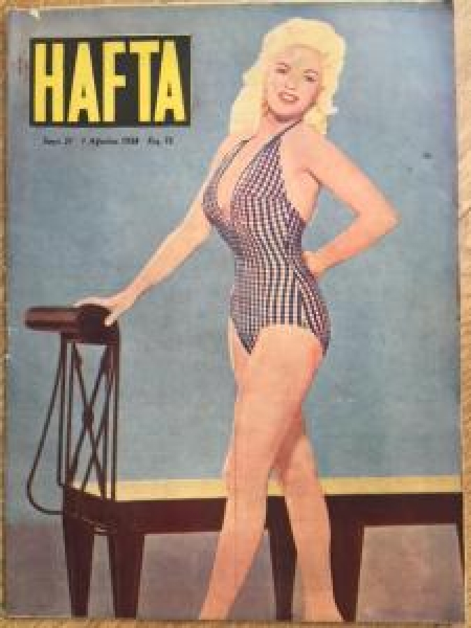 HAFTA DERGİSİ JAYNE MANSFİELD 31.SAYI 1 AĞUSTOS 1958 75 KRŞ 