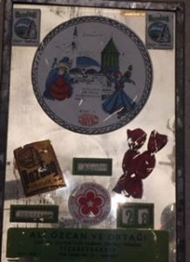 SAKIZ ÇİKLET REKLAM CAM ALTI AYNALI REKLAMLI TAKVİM AKHİSAR 