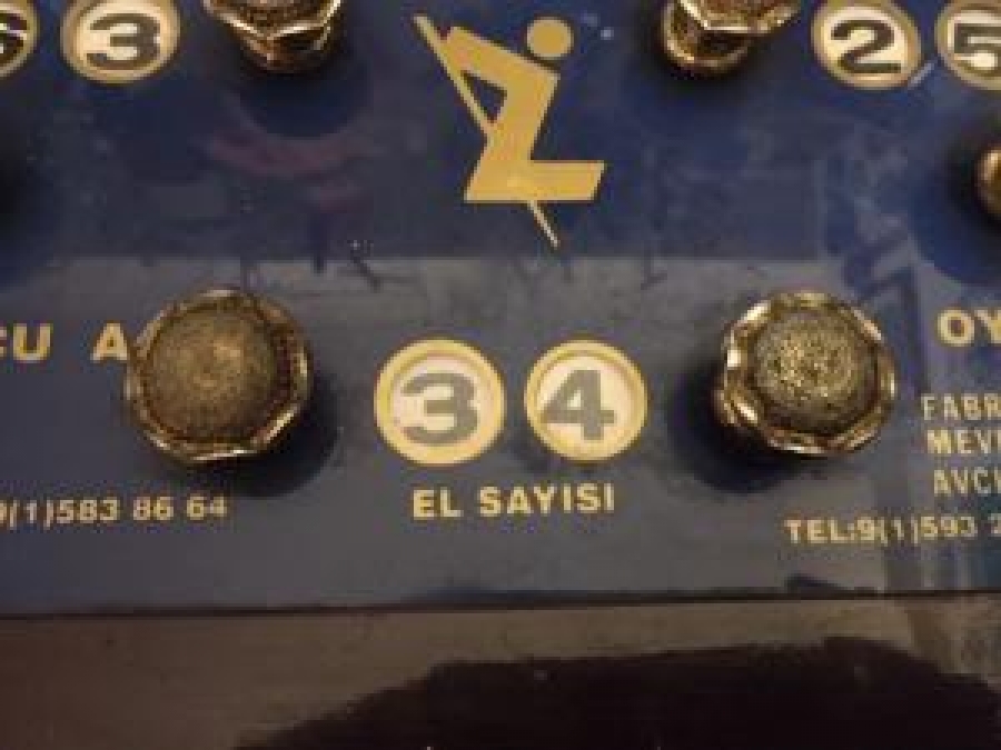 ZEKİ BİLARDO SKOR TABELA SKORBORD BİLARDO DA  OYUNCU SAYILARINI BİLDİREN MEKANİK TABELA 