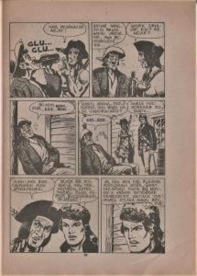 KAPTAN SWİNG DAZLAK KAFA MİLLİYET SİYAH BEYAZ CİZGİ ROMAN 18 X 13 ÖLCÜDE 