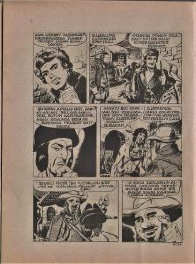 KAPTAN SWİNG KARAİPLER ÇARI MİLLİYET SİYAH BEYAZ ÇİZGİ ROMAN 18 X 13 ÖLÇÜDE